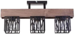 Sigma lighting loft mennyezeti lámpa dali barna fekete sig31481
