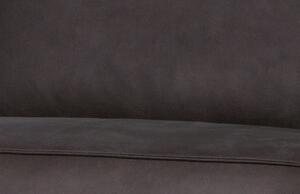 Hoorns Sötétszürke műbőr Twilight háromszemélyes kanapé 230 cm