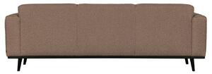 Hoorns Nugát barna szövet háromüléses kanapé Twilight 230 cm