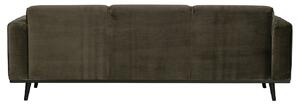 Hoorns Sötétzöld bársony Twilight háromszemélyes kanapé 230 cm