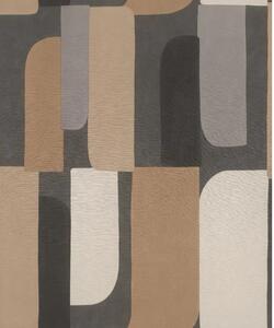 TF00330533 geometrikus mintájú barna tapéta