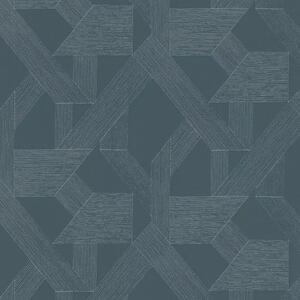 TF00600414 geometrikus mintájú kék tapéta