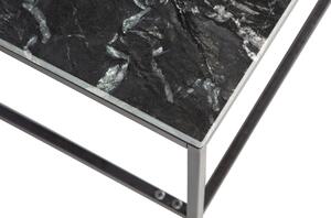 Hoorns Fekete márvány dohányzóasztal Mell 120 x 60 cm