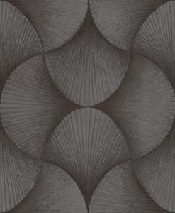 TF00608250 geometrikus mintájú sötétszürke tapéta