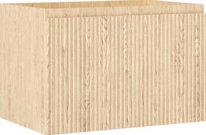 Mexen Rivel, fürdőszobaszekrény 70 cm, 1 fiók, rovátkolt, tölgyfa, 91A20-07047-1-BF81
