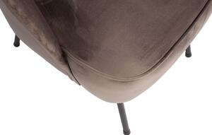 Hoorns Tergi nugát barna bársony fotel