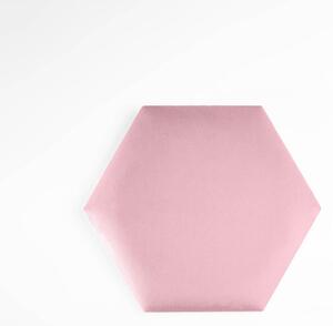 Hexa_S bársony hatszög falpanel - 2269 rózsaszín