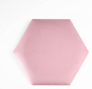 Hexa_XL bársony hatszög falpanel - 2269 rózsaszín
