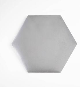 Hexa_XL bársony hatszög falpanel - 2240 halványszürke