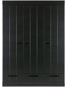 Hoorns Ernie fekete fa szekrény 140 x 53 cm