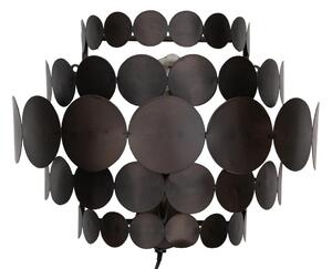 Hoorns Fekete fém fali lámpa Pontok 37 cm