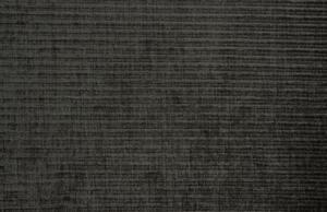 Hoorns Fekete kordbársony sarokkanapé Twilight 274 cm, jobb