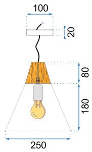 Mennyezeti lámpa Scandi A APP056-1CP szürke