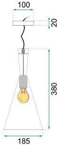 Mennyezeti lámpa COSTA B APP079-1CP fekete