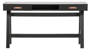 Hoorns Fekete fenyő íróasztal Rea 140 x 62 cm