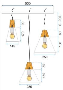 Mennyezeti lámpa szett SCANDI APP064-3CP fehér