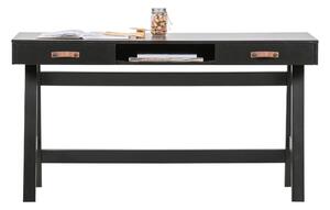 Hoorns Fekete fenyő íróasztal Rea 140 x 62 cm
