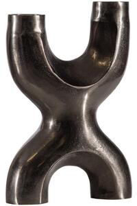 Hoorns Fekete fém gyertyatartó Mateu X 30 cm