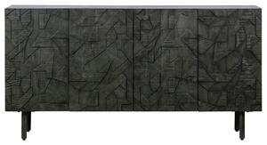 Hoorns Fekete mangó komód Country 160 x 40 cm
