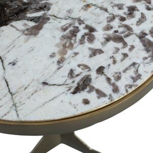 Hoorns Arany márvány oldalasztal Arnav 45 cm