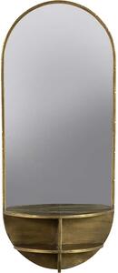 Hoorns Sárgaréz fém függő tükör Liken 83 x 36 cm