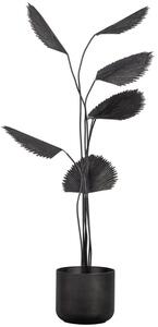 Hoorns Fekete fém művirág Francine 141 cm