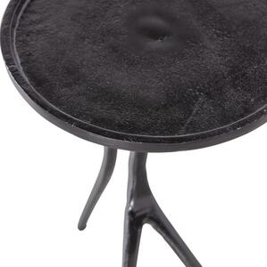 Hoorns Fekete fém Legaso oldalasztal 31 cm
