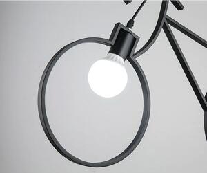 Mennyezeti lámpa APP216-2CP bicikli alakú fekete