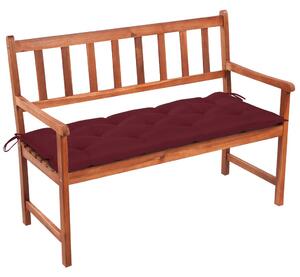 Tömör akácfa kerti pad párnával 120 cm