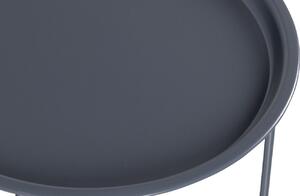 Hoorns Select sötétszürke fém dohányzóasztal 56 cm