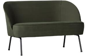 Hoorns Zöld bársony kétüléses kanapé Tergi 110 cm