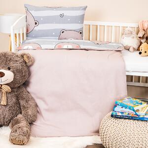 4Home gyermek pamut ágynemű kiságyba Little bear, 100 x 135 cm, 40 x 60 cm