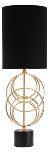 Asztali lámpa 65 cm, arany, fekete - JUILIA