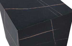 Hoorns Fekete márvány oldalasztal Benou 40 x 40 cm