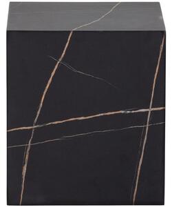 Hoorns Fekete márvány oldalasztal Benou 40 x 40 cm