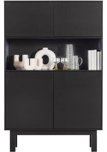 Hoorns Frederica fekete fenyő szekrény 170 x 110 cm