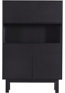 Hoorns Frederica fekete fenyő szekrény 170 x 110 cm