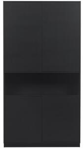 Hoorns Frederica fekete fenyő szekrény 210 x 110 cm
