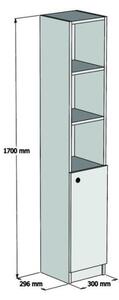 Trend fürdőszobaszekrény, 30 cm – TR835PUQ3909