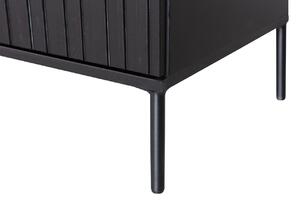 Hoorns Gravia fekete fenyő TV asztal 150 x 44 cm