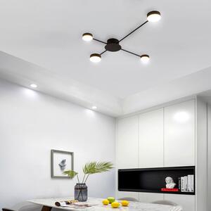 Mennyezeti LED lámpa APP519-4C fekete + távirányító
