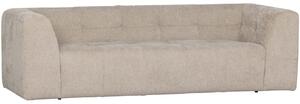 Hoorns Homokbarna szövet háromszemélyes kanapé Gorda, 230 cm
