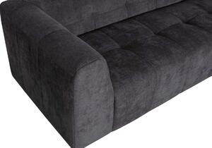 Hoorns Gorda sötétszürke szövet háromszemélyes kanapé, 230 cm