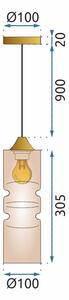 Mennyezeti Lámpa APP901-1CP Arany