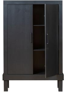 Hoorns Bona fekete fenyő szekrény 107 x 39 cm