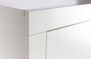 Hoorns Bona szürke-fehér fenyő szekrény 107 x 39 cm