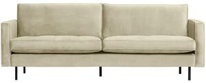 Hoorns Világoszöld bársony kétüléses kanapé Raden 230 cm foltvarróval