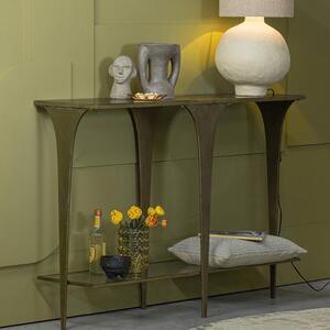 Hoorns Yarwood sárgaréz fém fésülködőasztal 140 cm