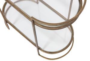 Hoorns Zimri sárgaréz fém fésülködőasztal 60 x 32 cm