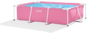 INTEX Metal medence 220 x 150 x 60 cm, rózsaszín (28266)